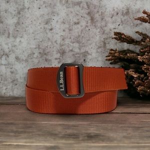 L.L.Bean Nylon Camp Belt in Terracotta | O/S